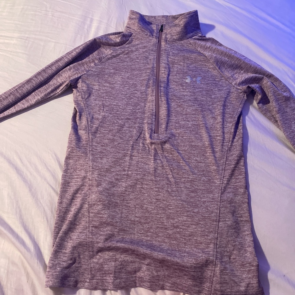 Light weight purple under armour sweatshirt active wear